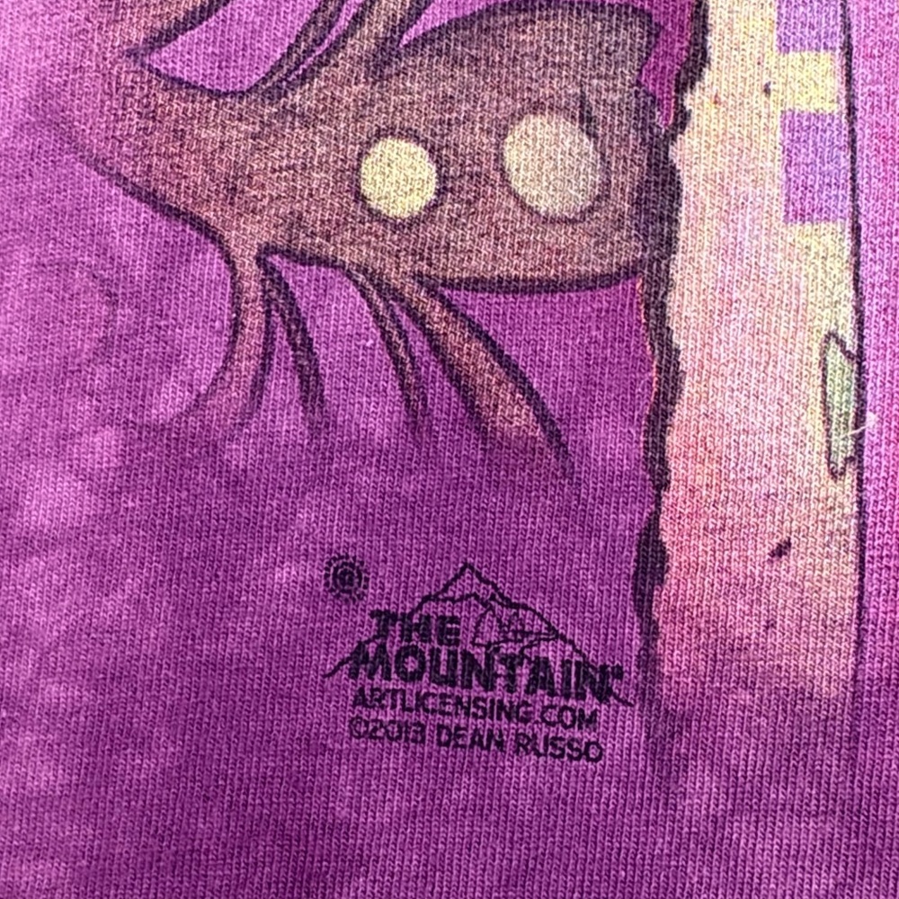 The Mountain Abyssinian Cat Graphic Short Sleeve T-Shirt Womens Size M Tie Dye - Picture 7 of 8